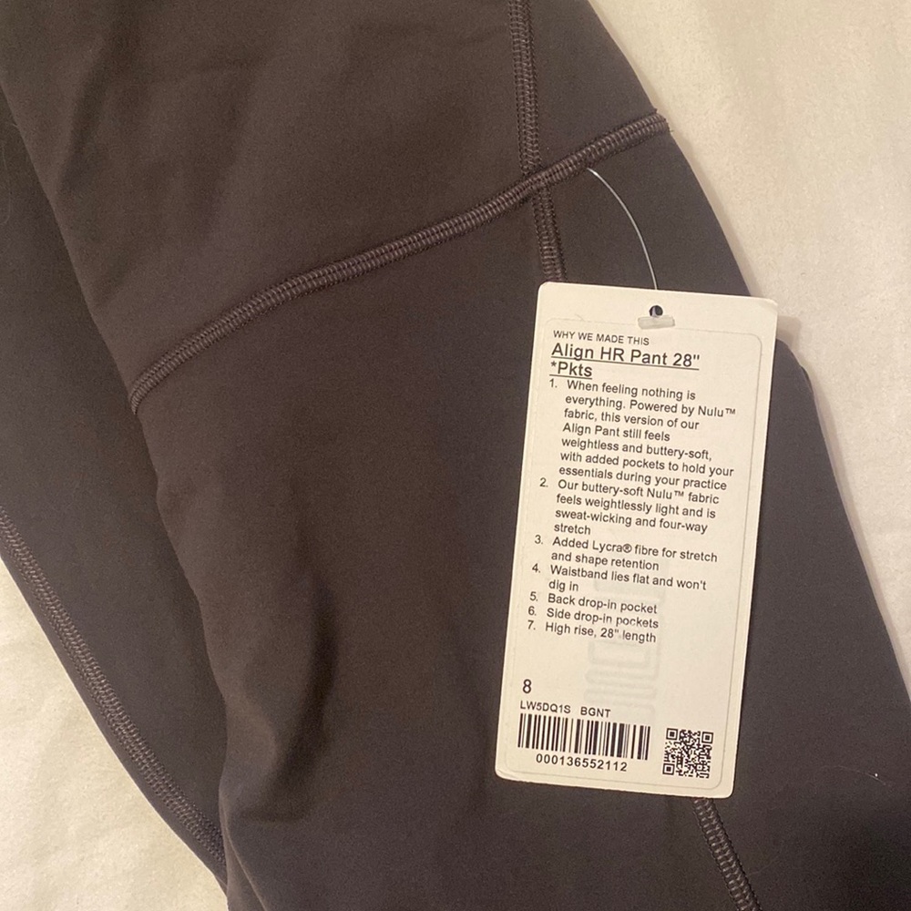 NWT ALIGN 28” WITH POCKETS IN BLACK GRANITE 💕 8